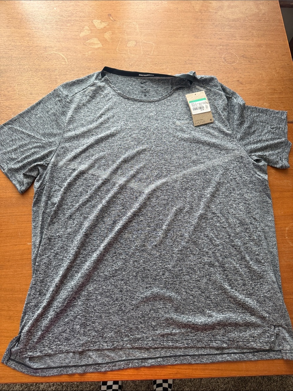 Men's Nike Heather Grey Performance Short Sleeve Tee - Moisture-Wicking